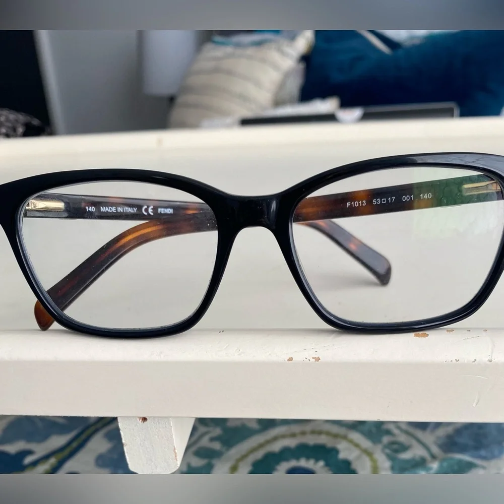 FENDI Eyeglasses, F1013 Brown Tortoise Shell size 53 17 001 - Picture 1 of 16